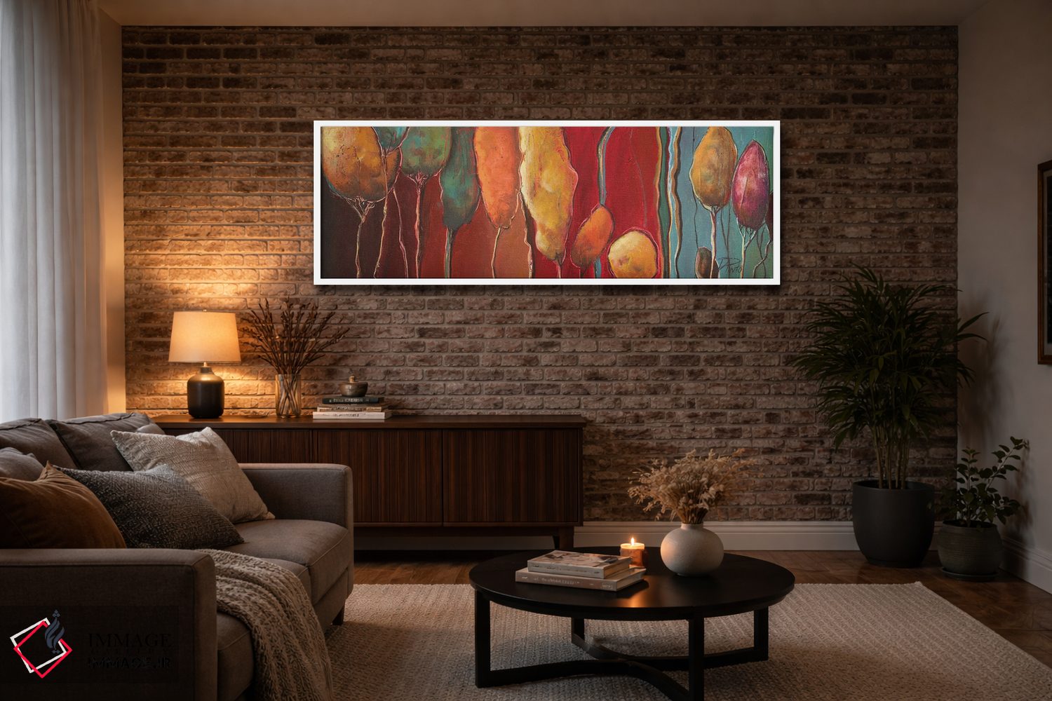 تابلو دکوراتیو درختان مدرن I اثر پاتریشیا پینتو - D3W