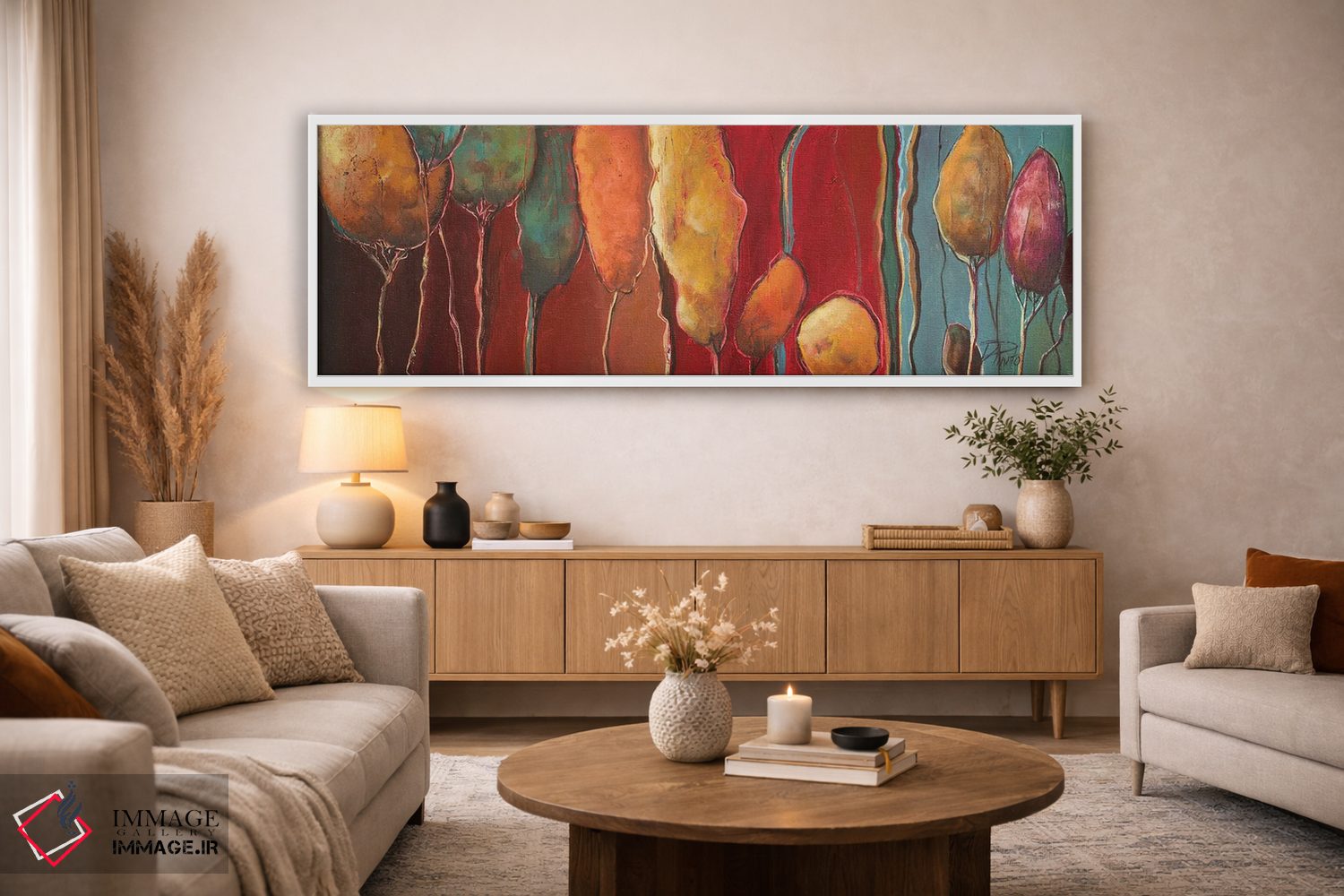 تابلو دکوراتیو درختان مدرن I اثر پاتریشیا پینتو - D4W