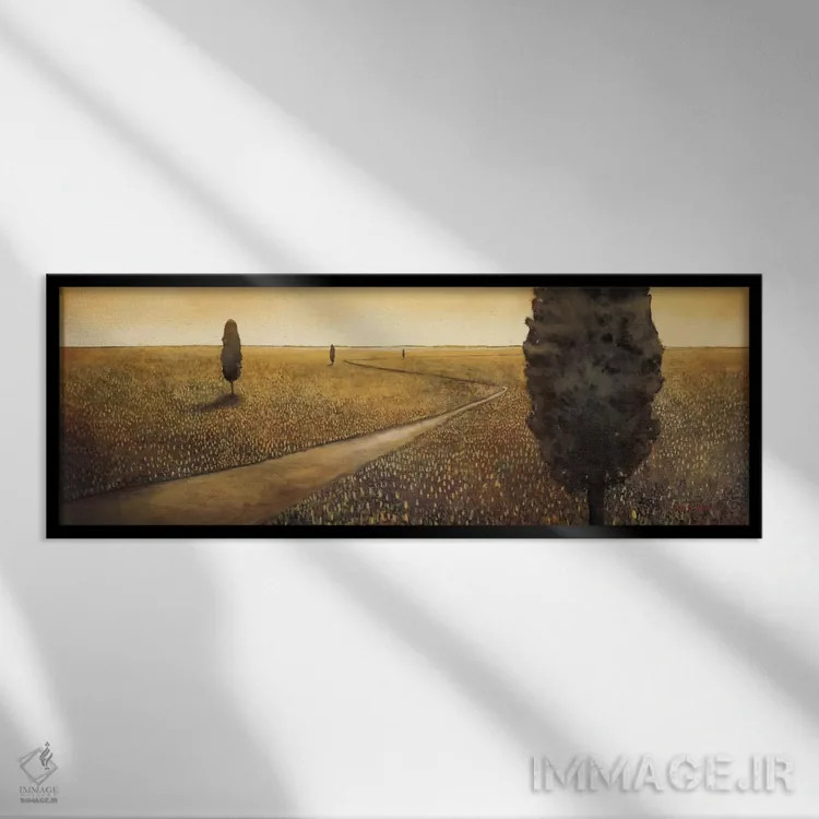تابلو دکوراتیو چشم انداز رویایی بی پایان اثر پاتریک سن ژرمن - نمای قابدار مشکی