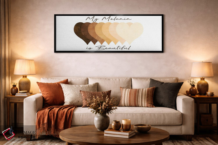 تابلو دکوراتیو ملانین زیبا اثر مارکوس پرایم - D6B