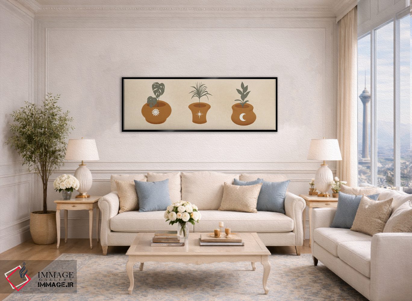 تابلو دکوراتیو گیاهان آسمانی یک اثر مارکوس پرایم - D5B