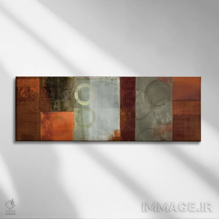 تابلو دکوراتیو قطعات مسی اثر پی آی استودیو - نمای روبهرو روی دیوار
