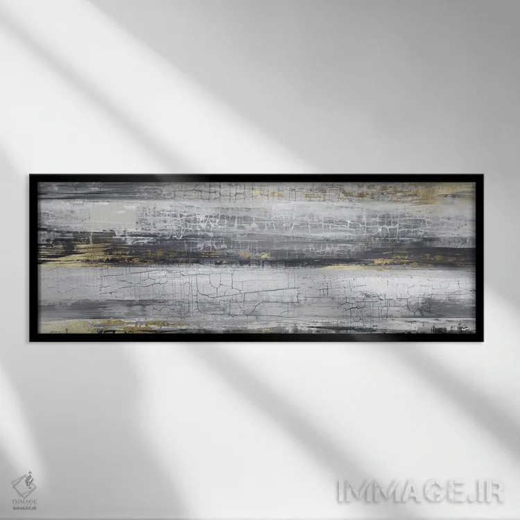 تابلو دکوراتیو ترک طلایی اثر پی آی استودیو - نمای قابدار مشکی