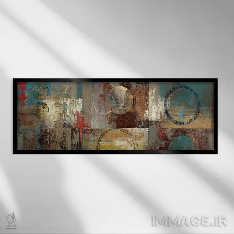 تابلو دکوراتیو بازیگوشی ۱ اثر پی آی استودیو - نمای قابدار مشکی