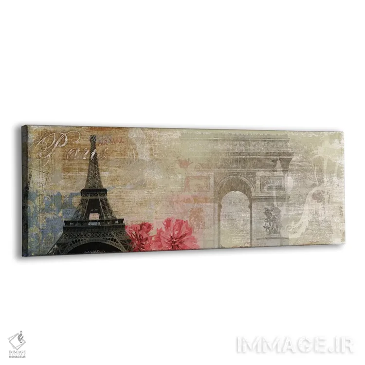 تابلو دکوراتیو پاریس اثر پی آی استودیو - نمای پرسپکتیو محصول