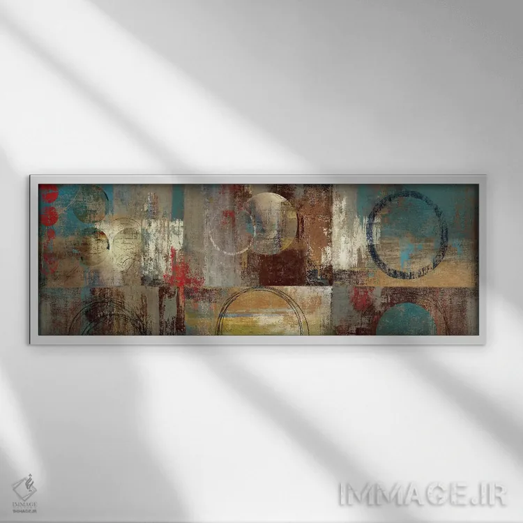 تابلو دکوراتیو بازیگوشی ۱ اثر پی آی استودیو - نمای قابدار سفید