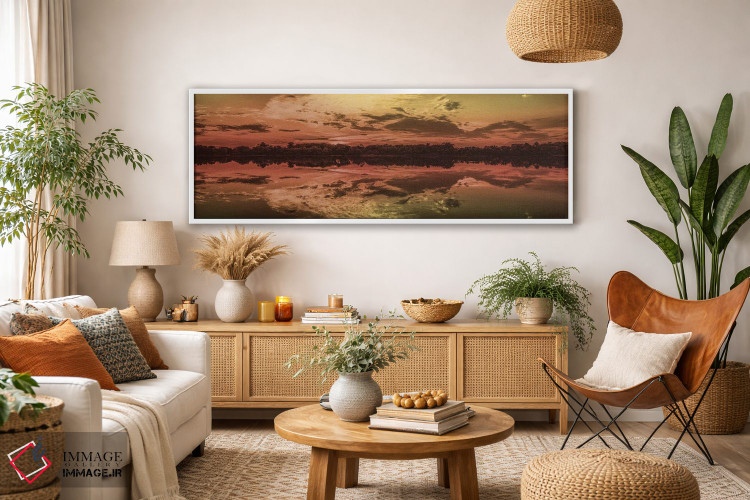 تابلو دکوراتیو تعطیلات غروب آفتاب دو اثر مارکوس پرایم - D2W