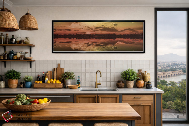 تابلو دکوراتیو تعطیلات غروب آفتاب دو اثر مارکوس پرایم - D4B
