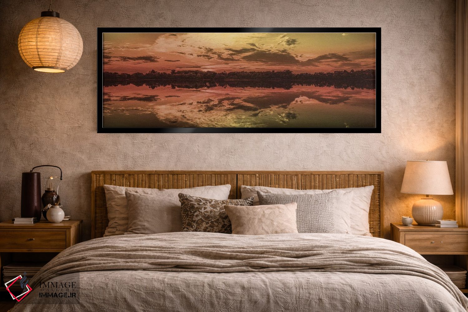 تابلو دکوراتیو تعطیلات غروب آفتاب دو اثر مارکوس پرایم - D5B