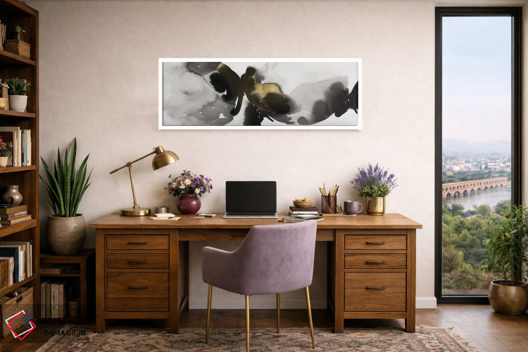 تابلو دکوراتیو ریتم جاری دوم اثر پی آی استودیو - D1W