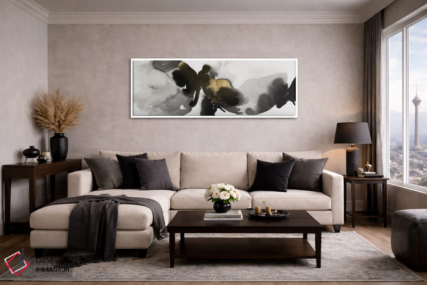 تابلو دکوراتیو ریتم جاری دوم اثر پی آی استودیو - D3W