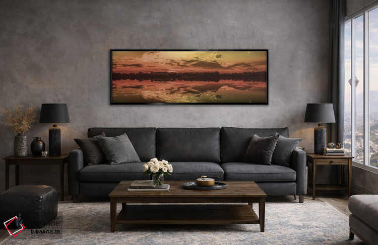 تابلو دکوراتیو تعطیلات غروب آفتاب دو اثر مارکوس پرایم - D6B