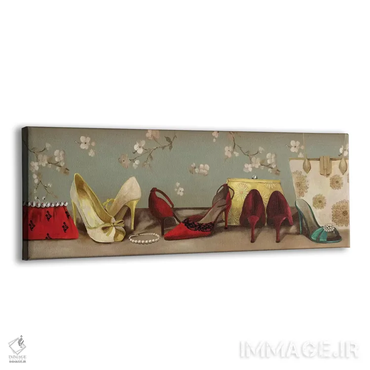تابلو دکوراتیو صف کفش ها اثر پی آی استودیو - نمای پرسپکتیو محصول