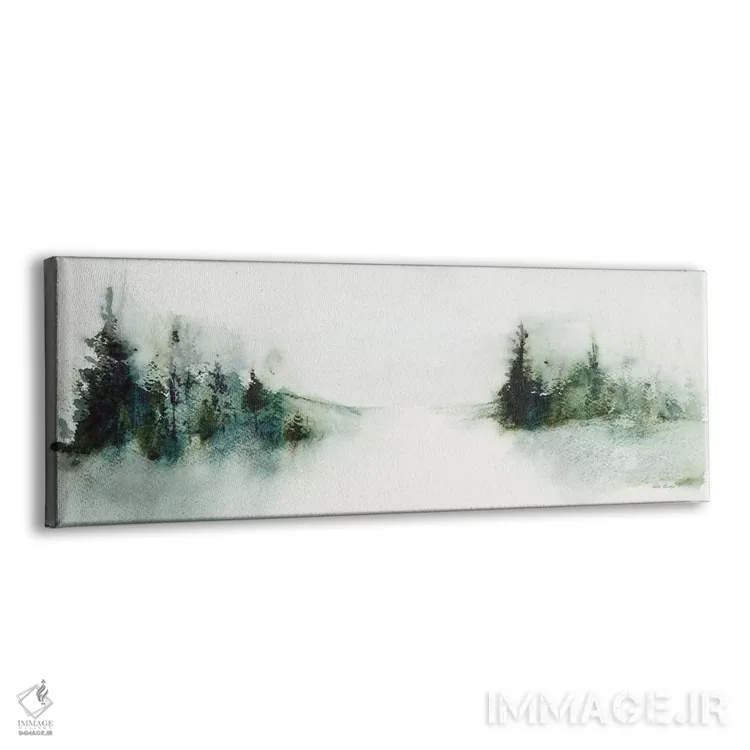 تابلو انتزاعی منظره درختان کاج اثر پتی بیشاپ - نمای پرسپکتیو محصول