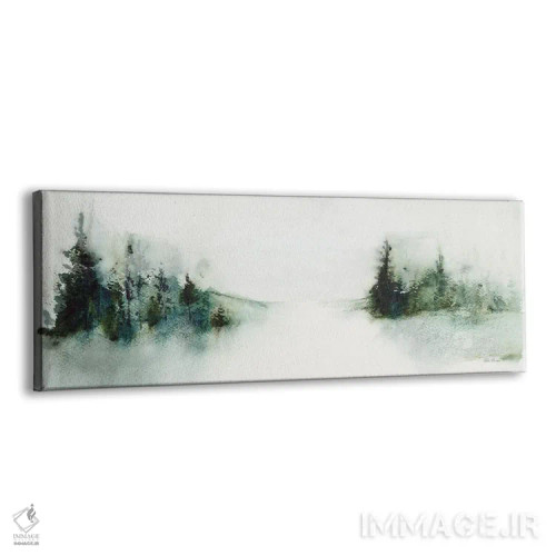 تابلو انتزاعی منظره درختان کاج اثر پتی بیشاپ - نمای پرسپکتیو محصول
