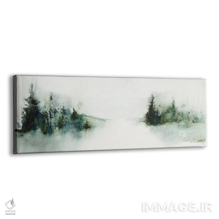 تابلو انتزاعی منظره درختان کاج اثر پتی بیشاپ - نمای پرسپکتیو محصول