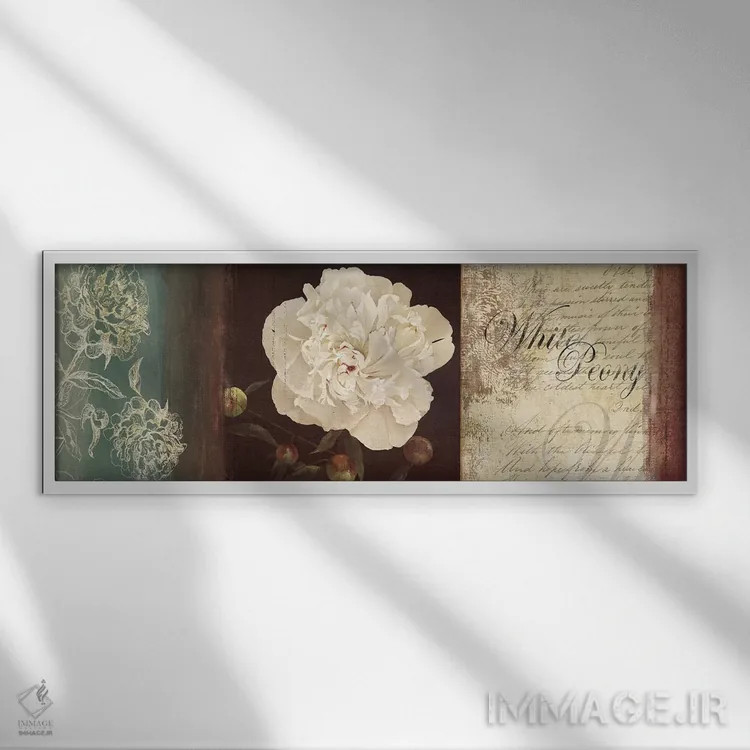 تابلو مدرن رمانتیسم اثر پی آی استودیو - نمای قابدار سفید