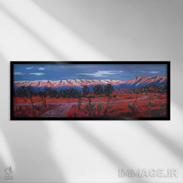 تابلو دکوراتیو Colorado,فلات روآن، کلرادو اثر پتی بیکر - نمای قابدار مشکی