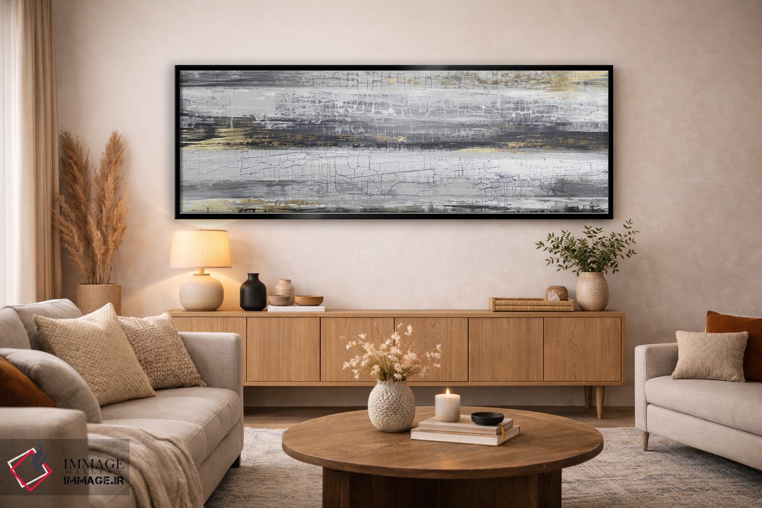 تابلو دکوراتیو ترک طلایی اثر پی آی استودیو - D5B