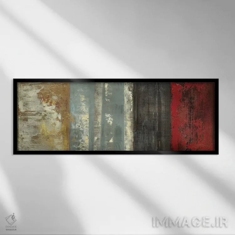 تابلو دکوراتیو اجزای بافتی اثر پی آی استودیو - نمای قابدار مشکی