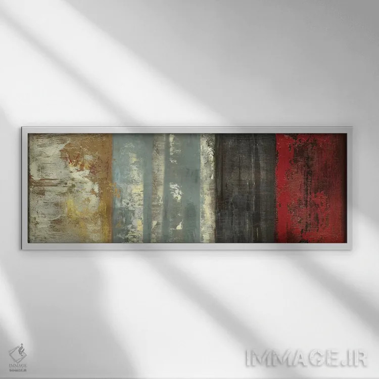 تابلو دکوراتیو اجزای بافتی اثر پی آی استودیو - نمای قابدار سفید