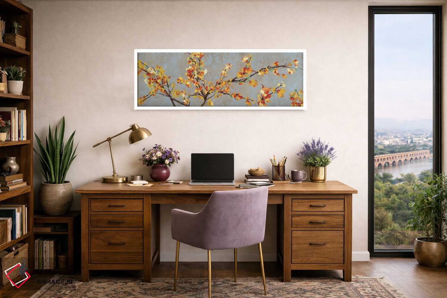 تابلو دکوراتیو شاخه تلخ و شیرین ۲ اثر پی آی استودیو - D1W