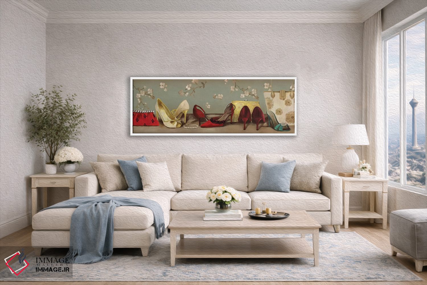 تابلو دکوراتیو صف کفش ها اثر پی آی استودیو - D4W