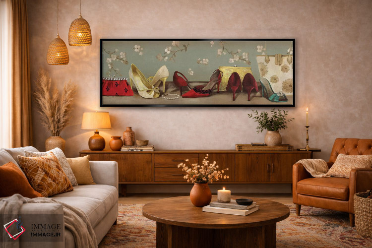 تابلو دکوراتیو صف کفش ها اثر پی آی استودیو - D5B