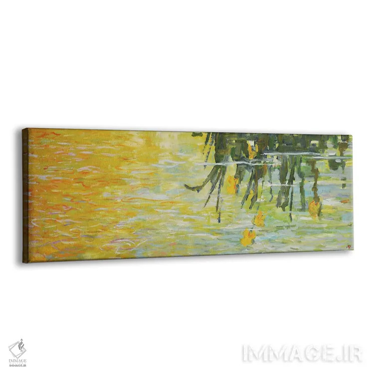 تابلو دکوراتیو حوضچه ی آبی II اثر پاتریک ماری - نمای پرسپکتیو محصول