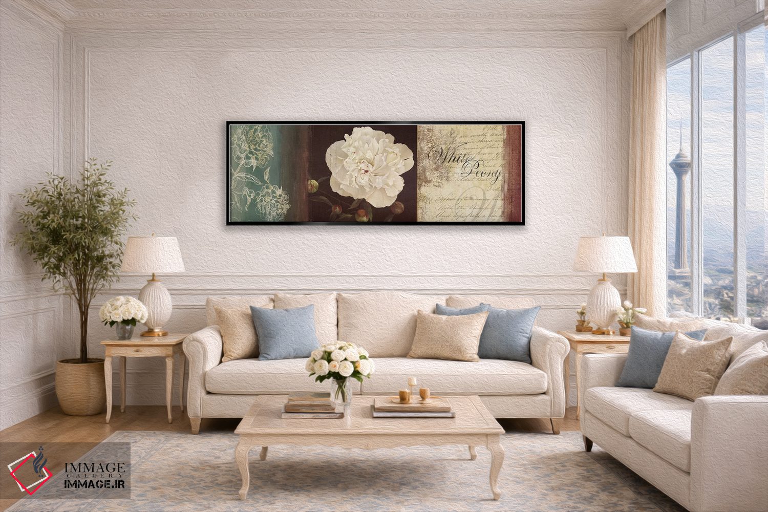 تابلو مدرن رمانتیسم اثر پی آی استودیو - D6B