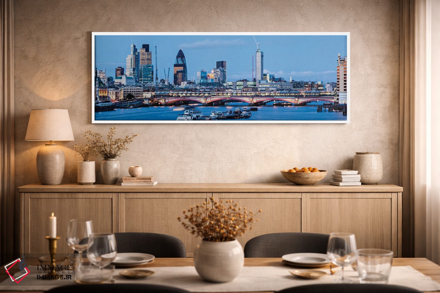 تابلو دکوراتیو پانوراما کلیسای سنت پل، لندن اثر پل رومر - D2W