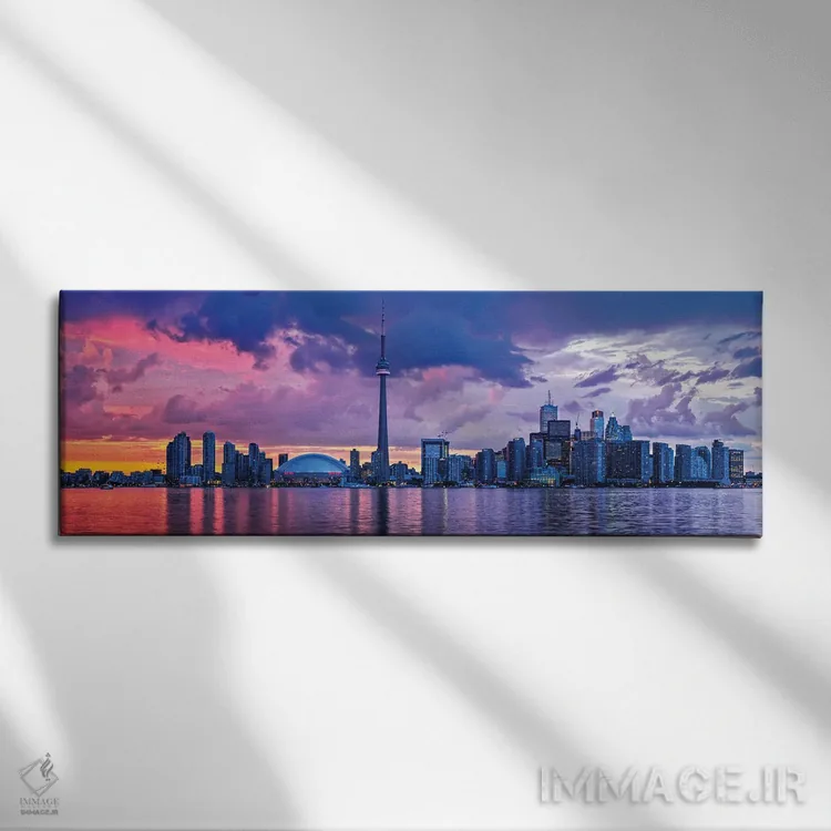 تابلو دکوراتیو خط افق تورنتو اثر پل رومر - نمای روبهرو روی دیوار