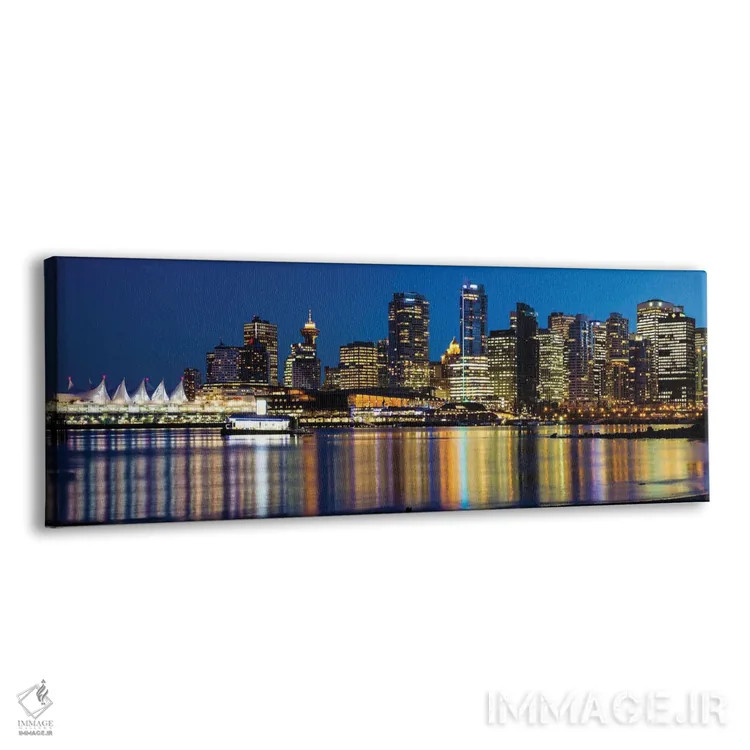 تابلو دکوراتیو خط افق شهر ونکوور اثر پل رومر - نمای پرسپکتیو محصول