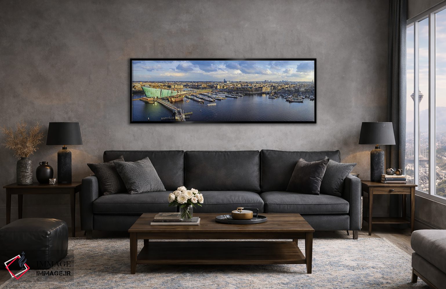 تابلو دکوراتیو افق آمستردام اثر پل رومر - D5B