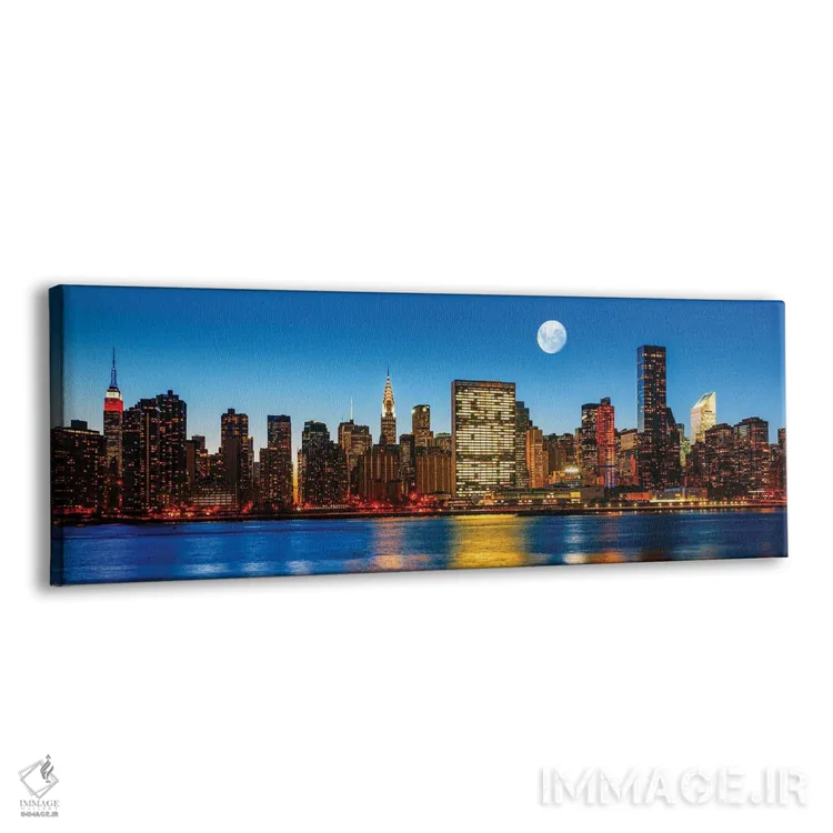 تابلو دکوراتیو اواخر شب در شهر نیویورک II اثر پل رومر - نمای پرسپکتیو محصول