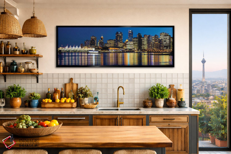 تابلو دکوراتیو خط افق شهر ونکوور اثر پل رومر - D2B