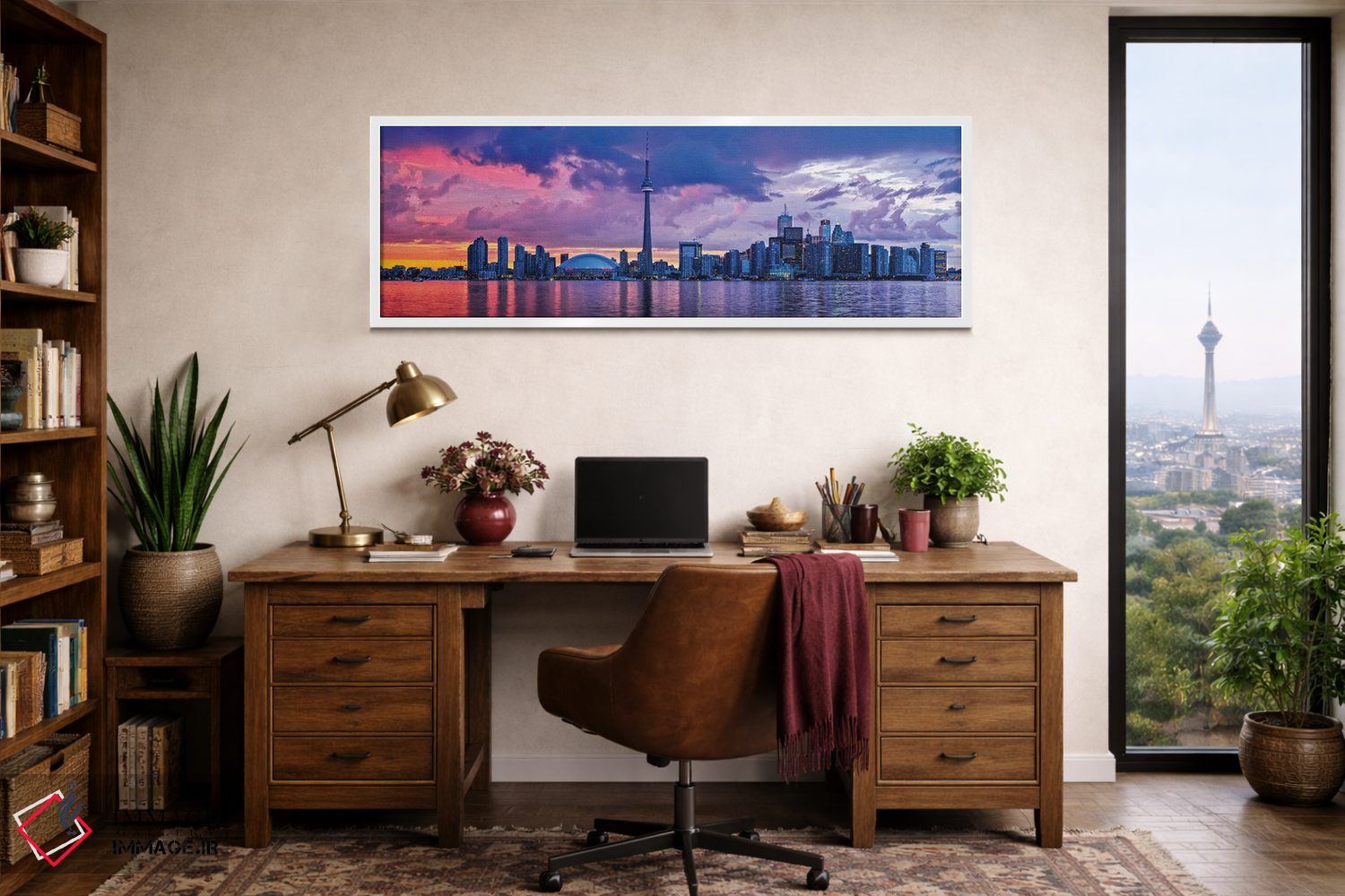 تابلو دکوراتیو خط افق تورنتو اثر پل رومر - D2W