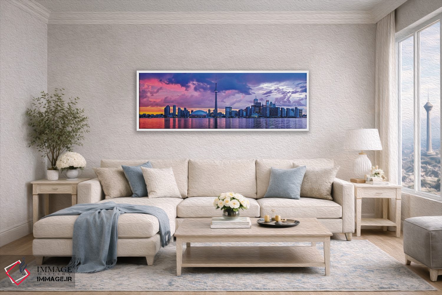 تابلو دکوراتیو خط افق تورنتو اثر پل رومر - D4W