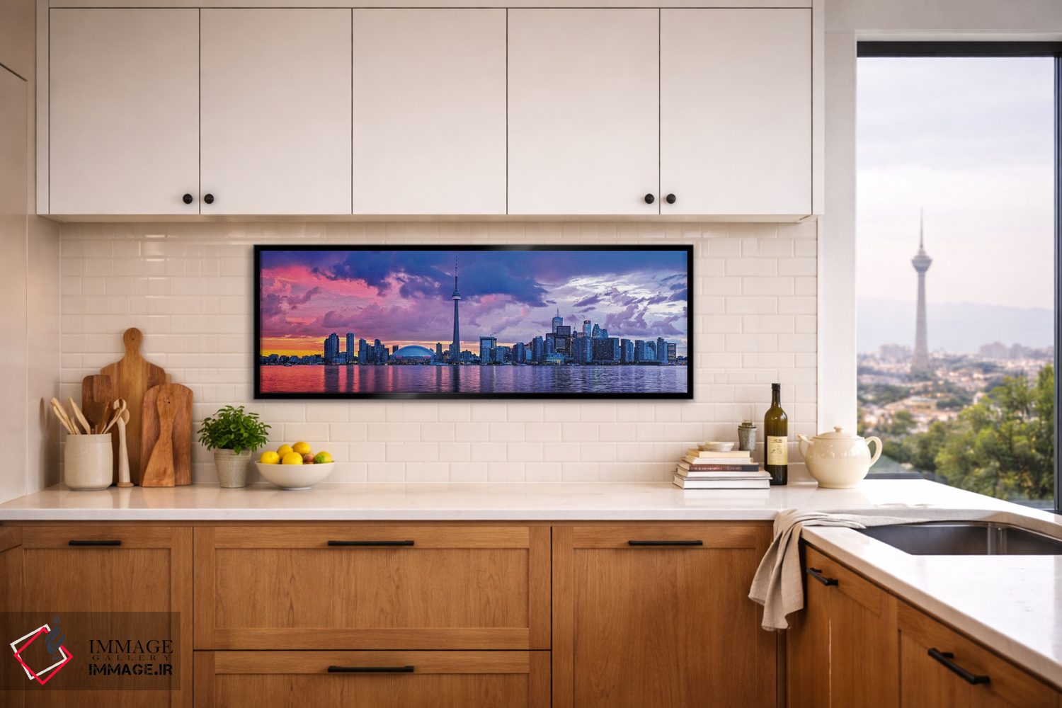 تابلو دکوراتیو خط افق تورنتو اثر پل رومر - D5B