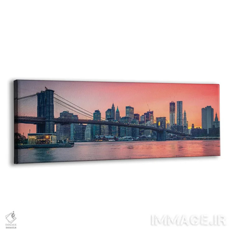 تابلو دکوراتیو پل بروکلین و منهتن اثر پل رومر - نمای پرسپکتیو محصول