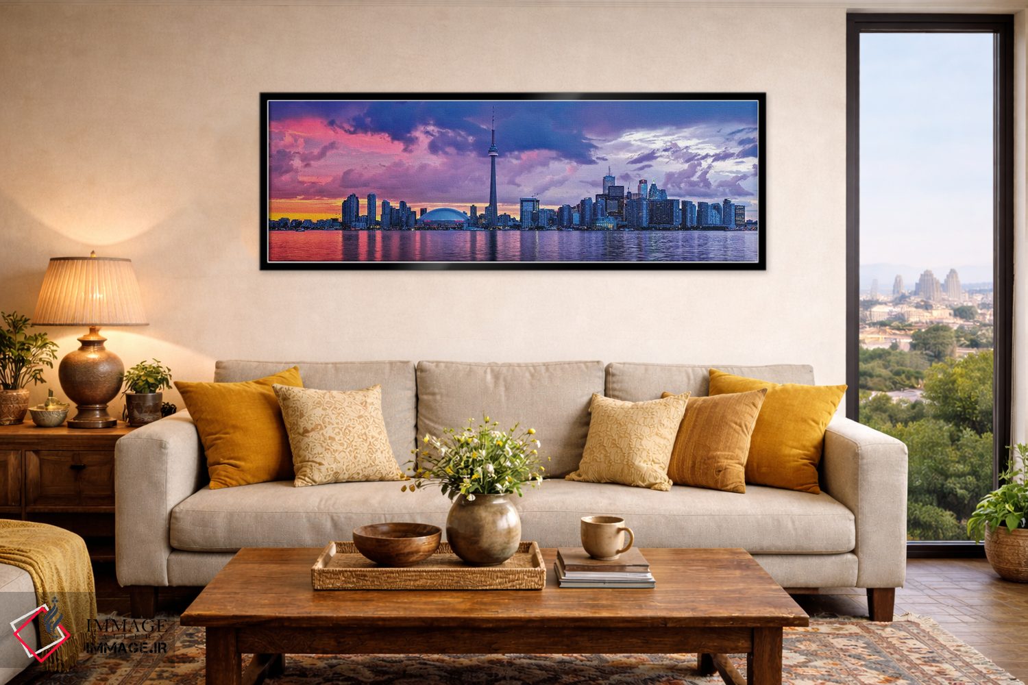 تابلو دکوراتیو خط افق تورنتو اثر پل رومر - D6B