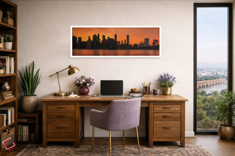 تابلو دکوراتیو سایه روشن های منهتن اثر پل رومر - D1W