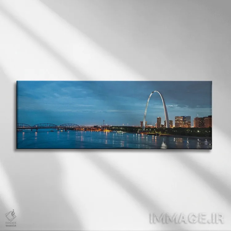 تابلو دکوراتیو شهر سنت لوئیس II اثر پل رومر - نمای روبهرو روی دیوار
