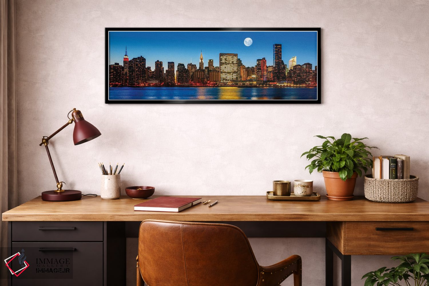 تابلو دکوراتیو اواخر شب در شهر نیویورک II اثر پل رومر - D3B