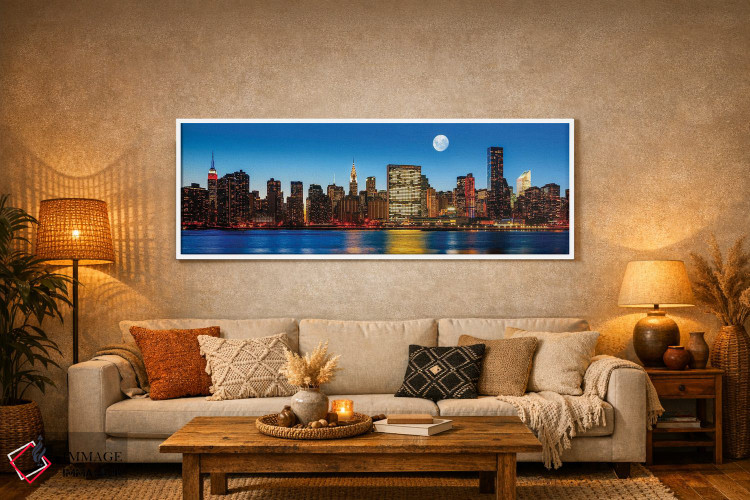 تابلو دکوراتیو اواخر شب در شهر نیویورک II اثر پل رومر - D4W