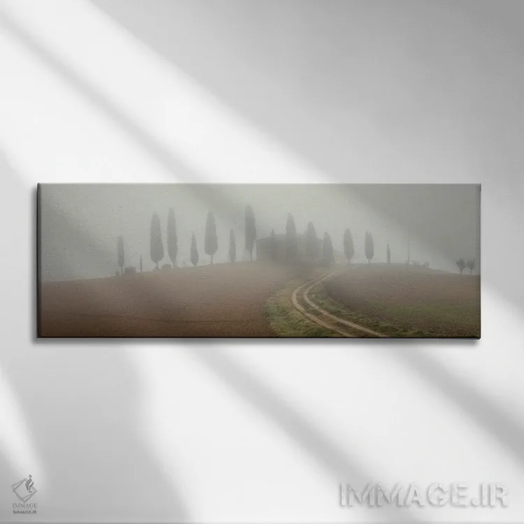 تابلو دکوراتیو سروهای کوچک اثر پاول اوسکین - نمای روبهرو روی دیوار