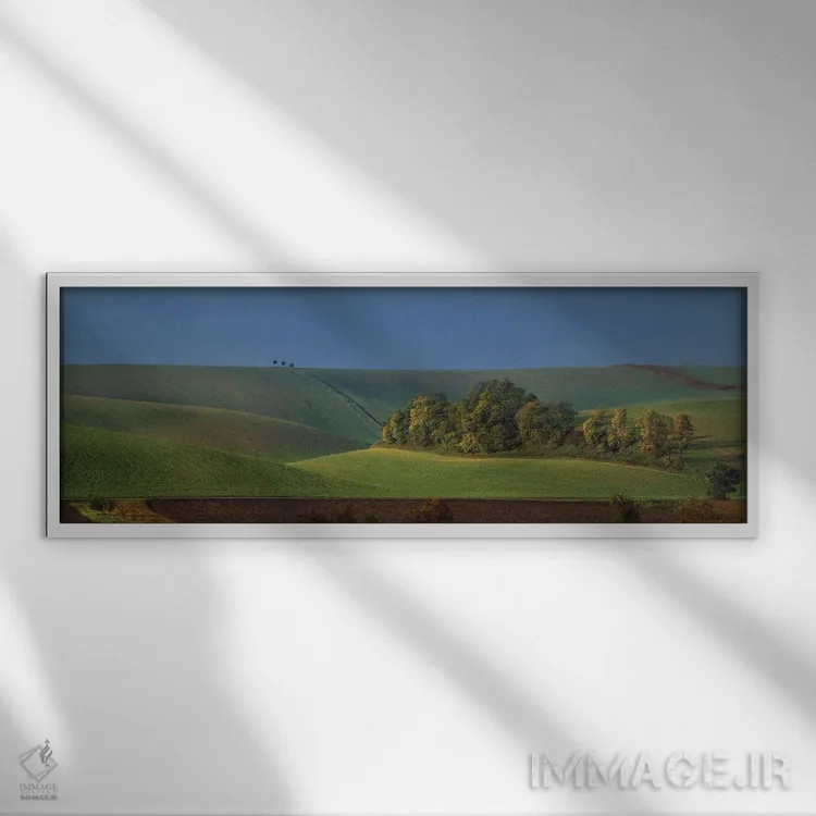 تابلو دکوراتیو جزیره اثر پاول اوسکین - نمای قابدار سفید