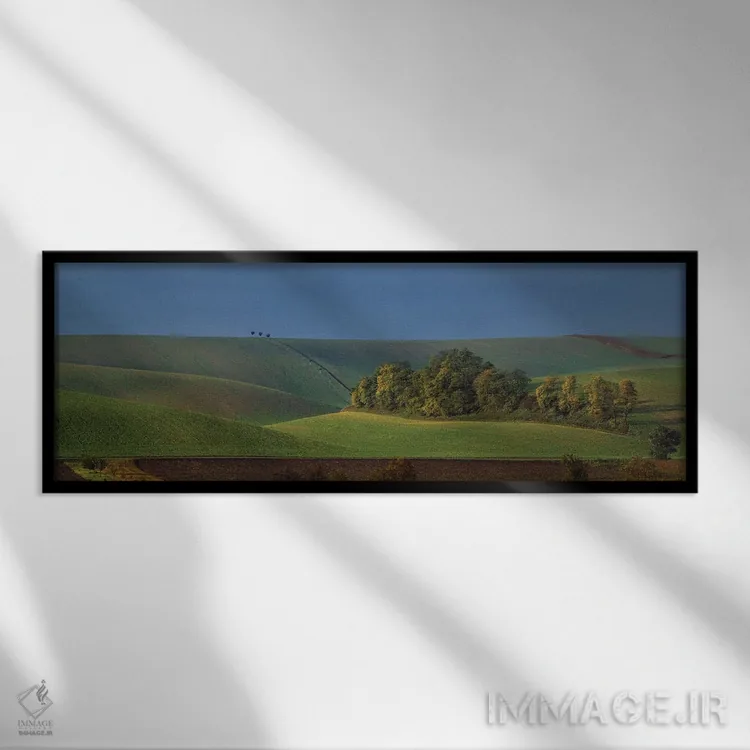 تابلو دکوراتیو جزیره اثر پاول اوسکین - نمای قابدار مشکی