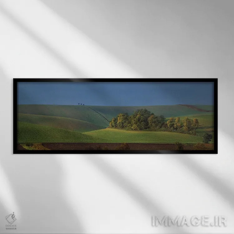 تابلو دکوراتیو جزیره اثر پاول اوسکین - نمای قابدار مشکی