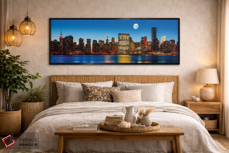 تابلو دکوراتیو اواخر شب در شهر نیویورک II اثر پل رومر - D6B